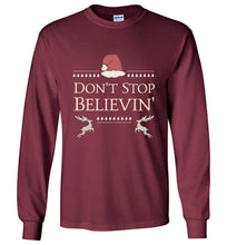 Don't Stop Believin' - Kids Christmas Shirt
