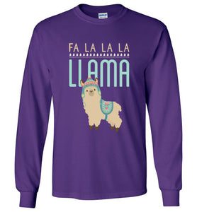 Fa La La La Llama - Kids Christmas Shirt