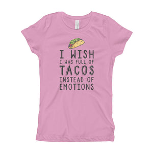 Tacos and Emotions - Girl's T-Shirt